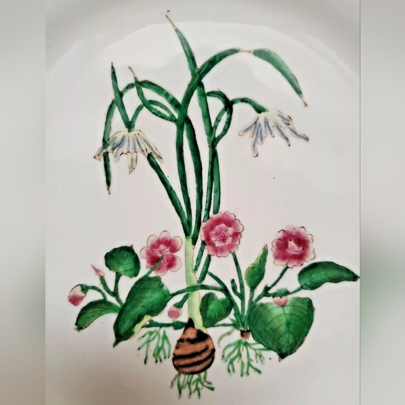 Reticulated United Wilson 1897 Handpainted Flower Plate w/Gold Trim Pre-owned - Picture 2 of 6